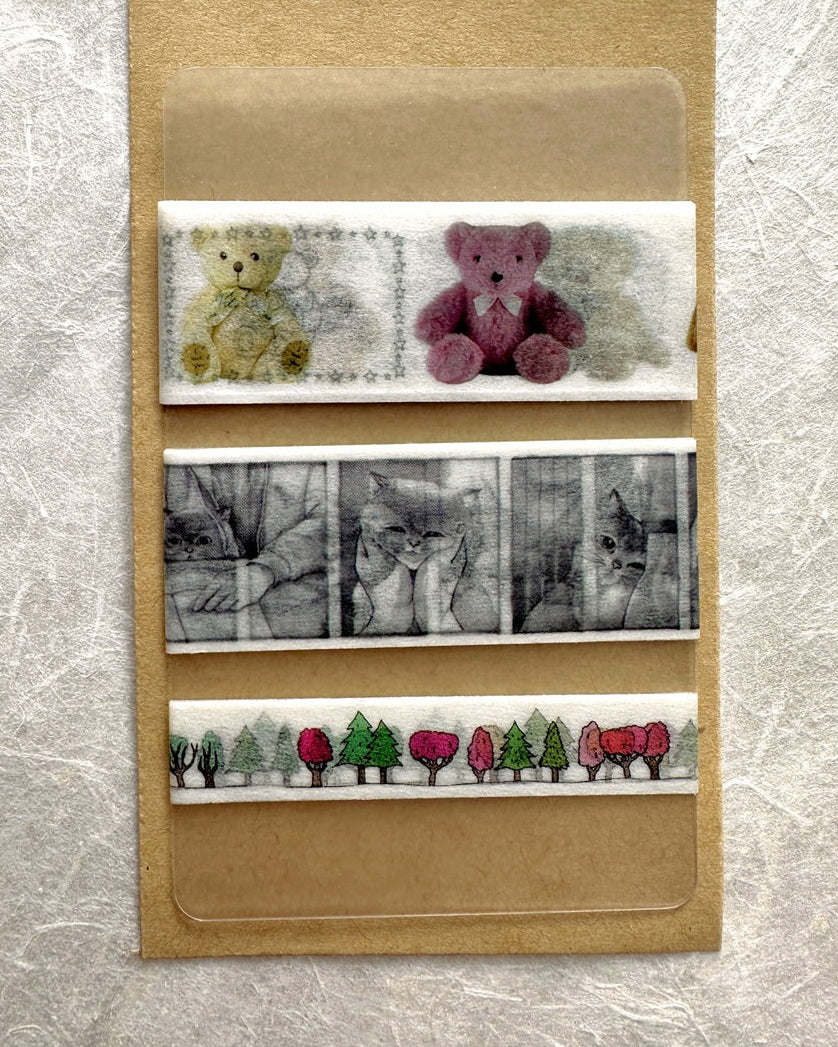 Sunset Mansion - Teddy Bear masking tape SAMPLES