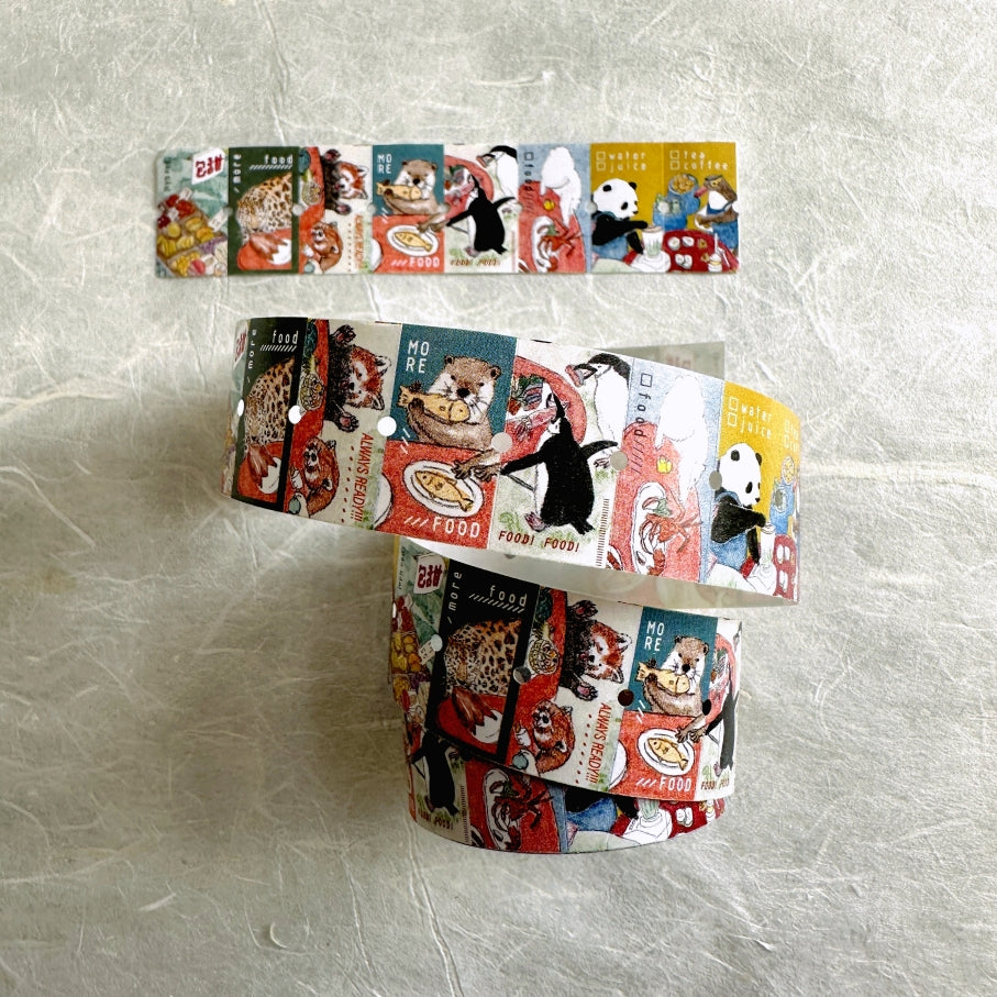Jhu Gong Fan Hua - More Food 2.0 label sticker roll SAMPLES