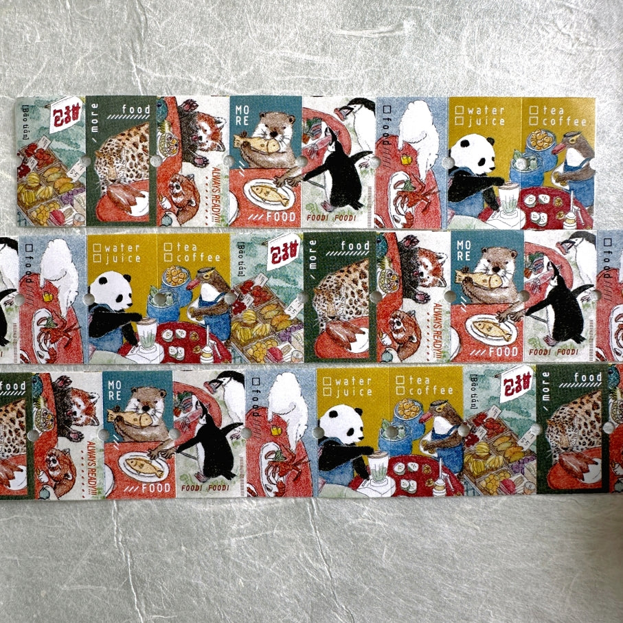 Jhu Gong Fan Hua - More Food 2.0 label sticker roll SAMPLES