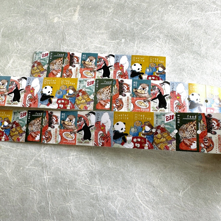 Jhu Gong Fan Hua - More Food 2.0 label sticker roll SAMPLES