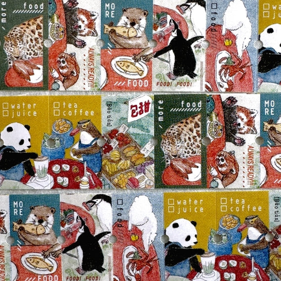 Jhu Gong Fan Hua - More Food 2.0 label sticker roll SAMPLES