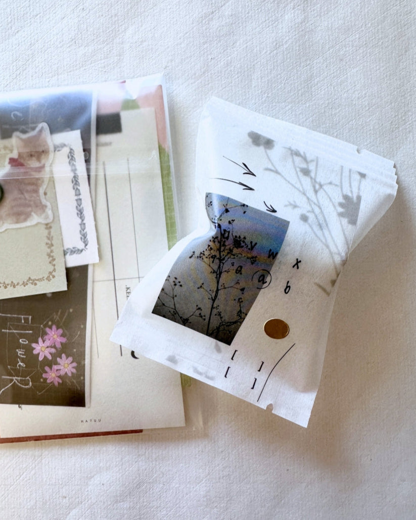 Tomato Jam Girl - Plant Light & Shadow Tape series PET tapes SAMPLES