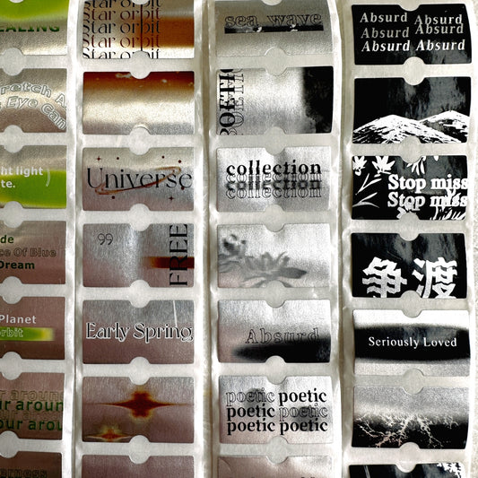 Tomato Jam Girl - Romantic Label aluminum foil sticker roll SAMPLES