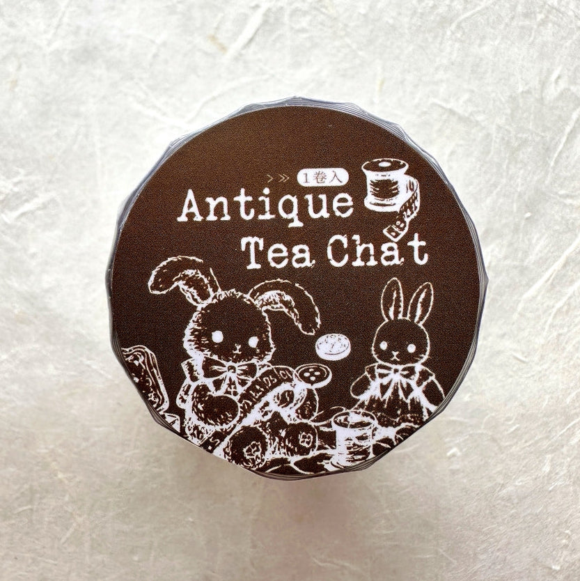 Tomato Jam Girl - Antique Tea Chat die-cut paper sticker roll SAMPLES