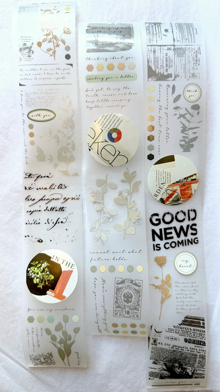 Traveling on Paper - My Dearest PET tape SAMPLES