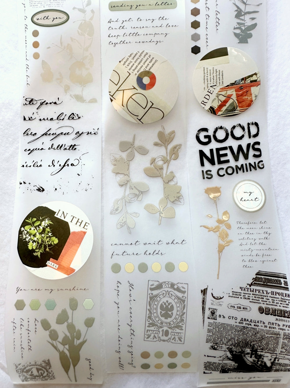 Traveling on Paper - My Dearest PET tape SAMPLES