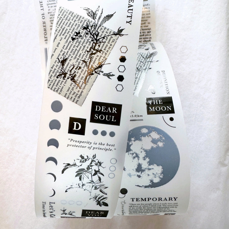 Traveling on Paper - Flower & the Moon PET tape SAMPLES