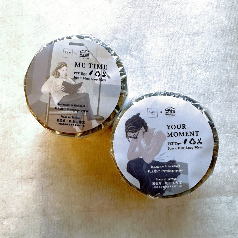Traveling on Paper X Lan Arte - Me Time PET tape SAMPLES