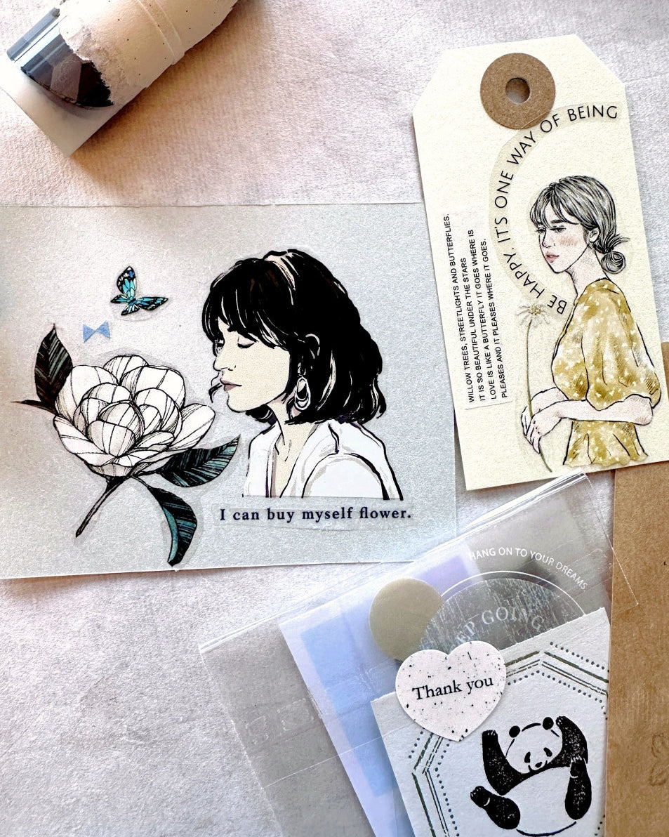 Traveling on Paper X Lan Arte - Your Moment PET tape SAMPLES