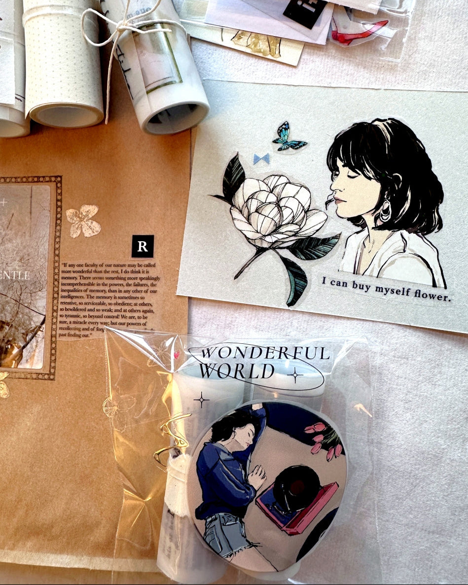 Traveling on Paper X Lan Arte - Your Moment PET tape SAMPLES