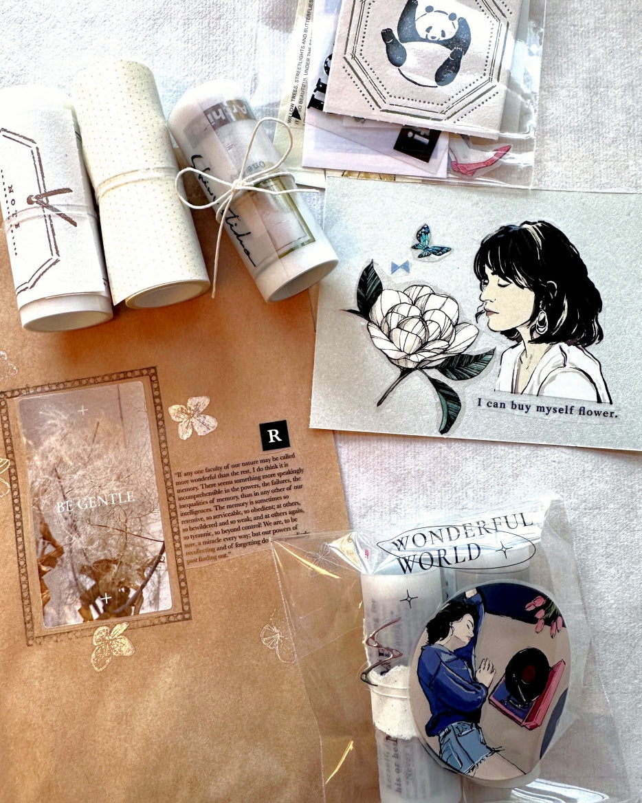 Traveling on Paper X Lan Arte - Your Moment PET tape SAMPLES