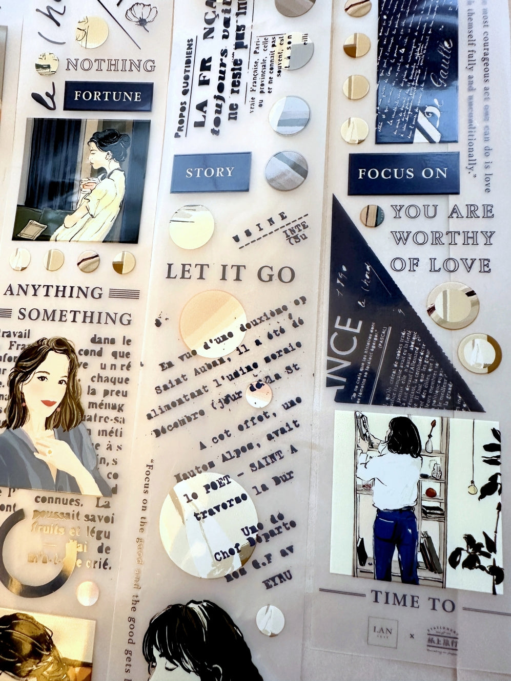 Traveling on Paper X Lan Arte - Your Moment PET tape SAMPLES