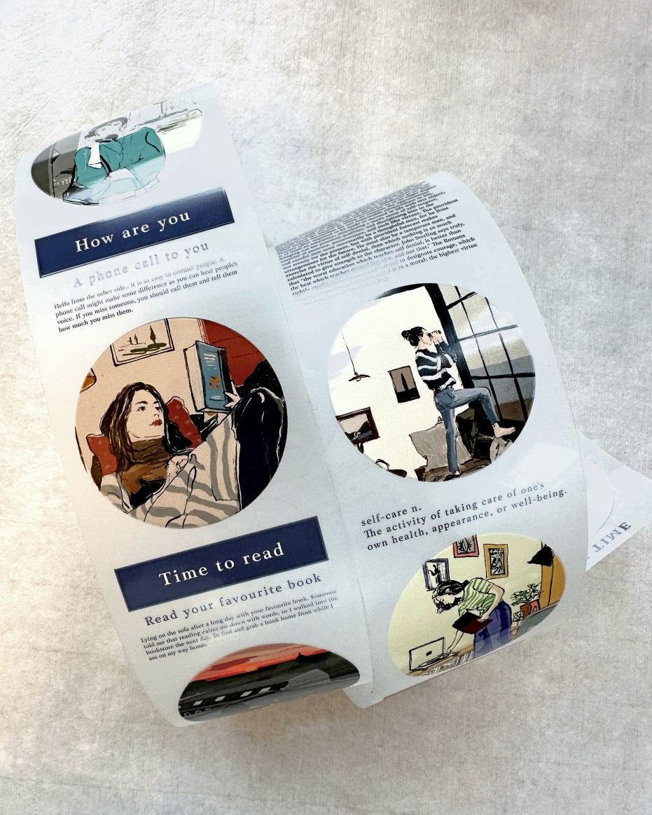 Traveling on Paper X Lan Arte - Me Time PET tape SAMPLES