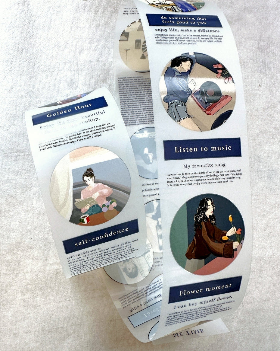 Traveling on Paper X Lan Arte - Me Time PET tape SAMPLES