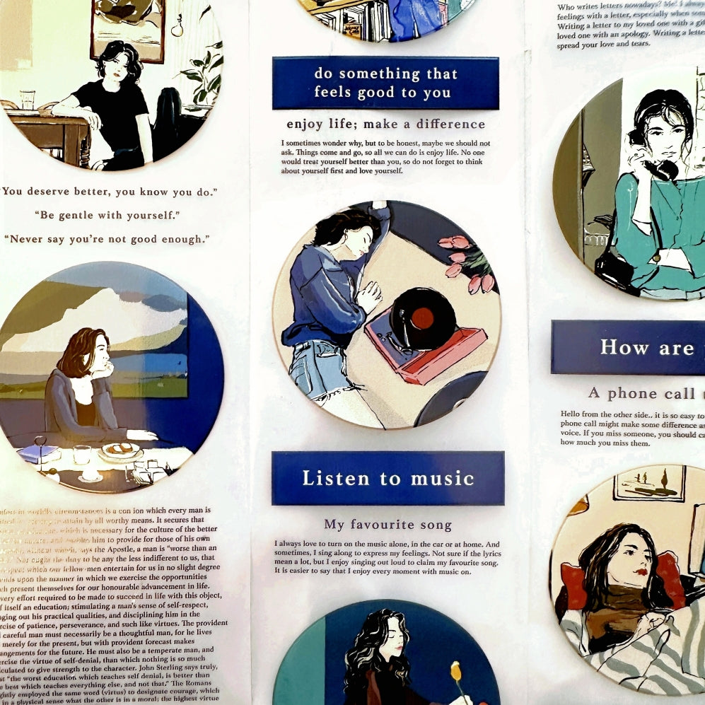Traveling on Paper X Lan Arte - Me Time PET tape SAMPLES