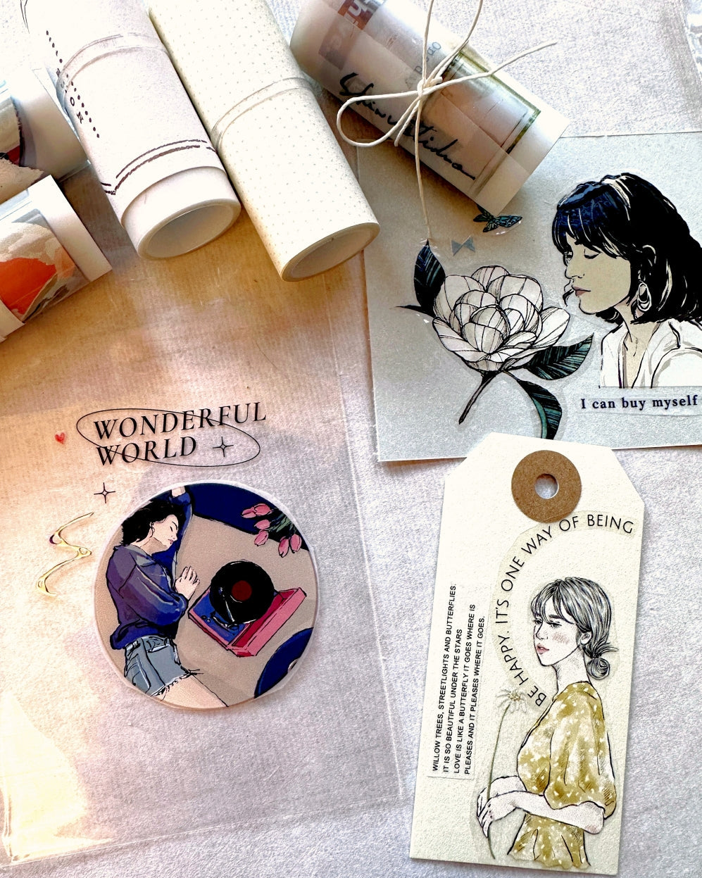 Traveling on Paper X Lan Arte - Me Time PET tape SAMPLES