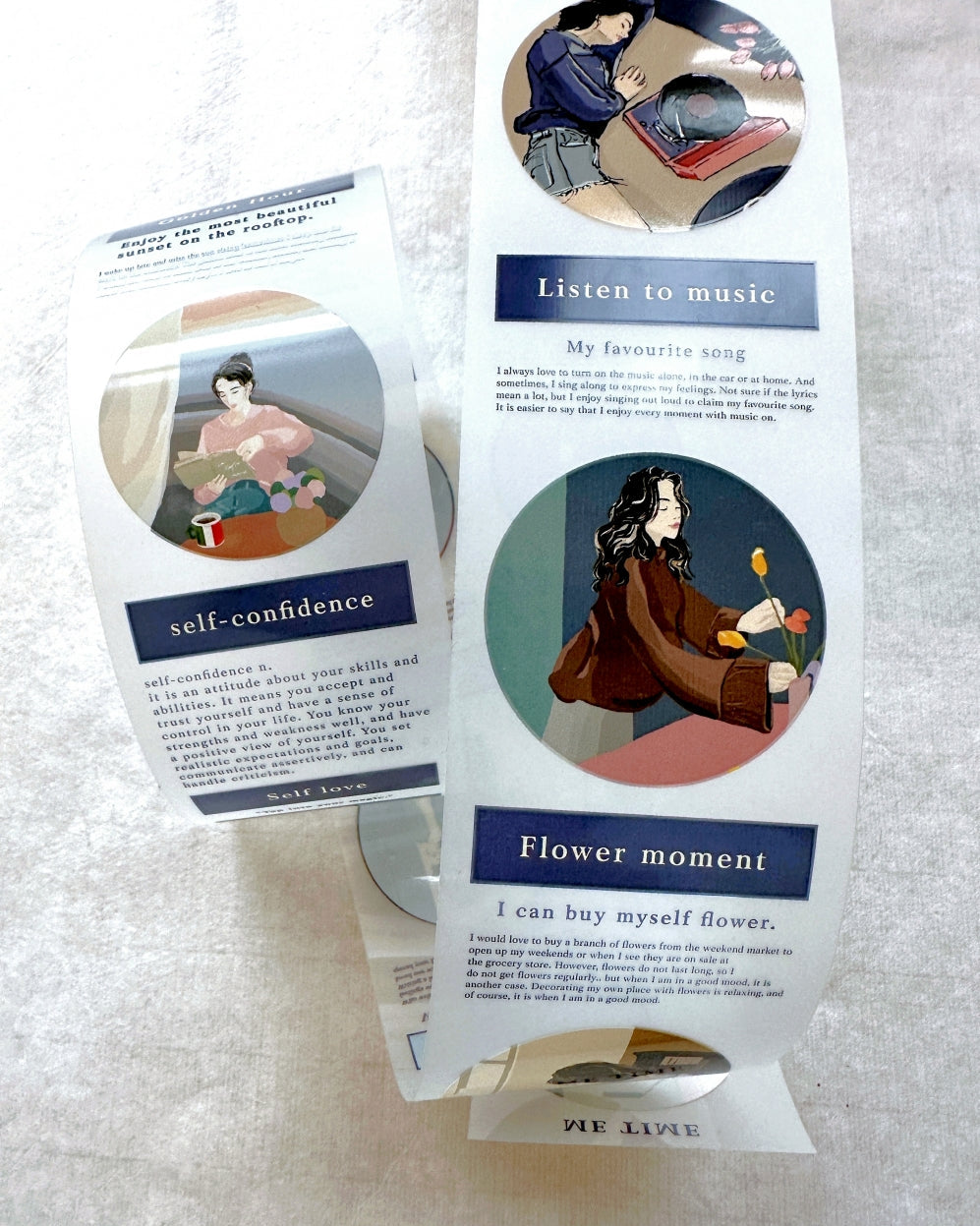 Traveling on Paper X Lan Arte - Me Time PET tape SAMPLES
