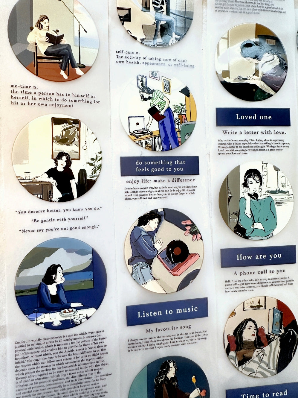 Traveling on Paper X Lan Arte - Me Time PET tape SAMPLES