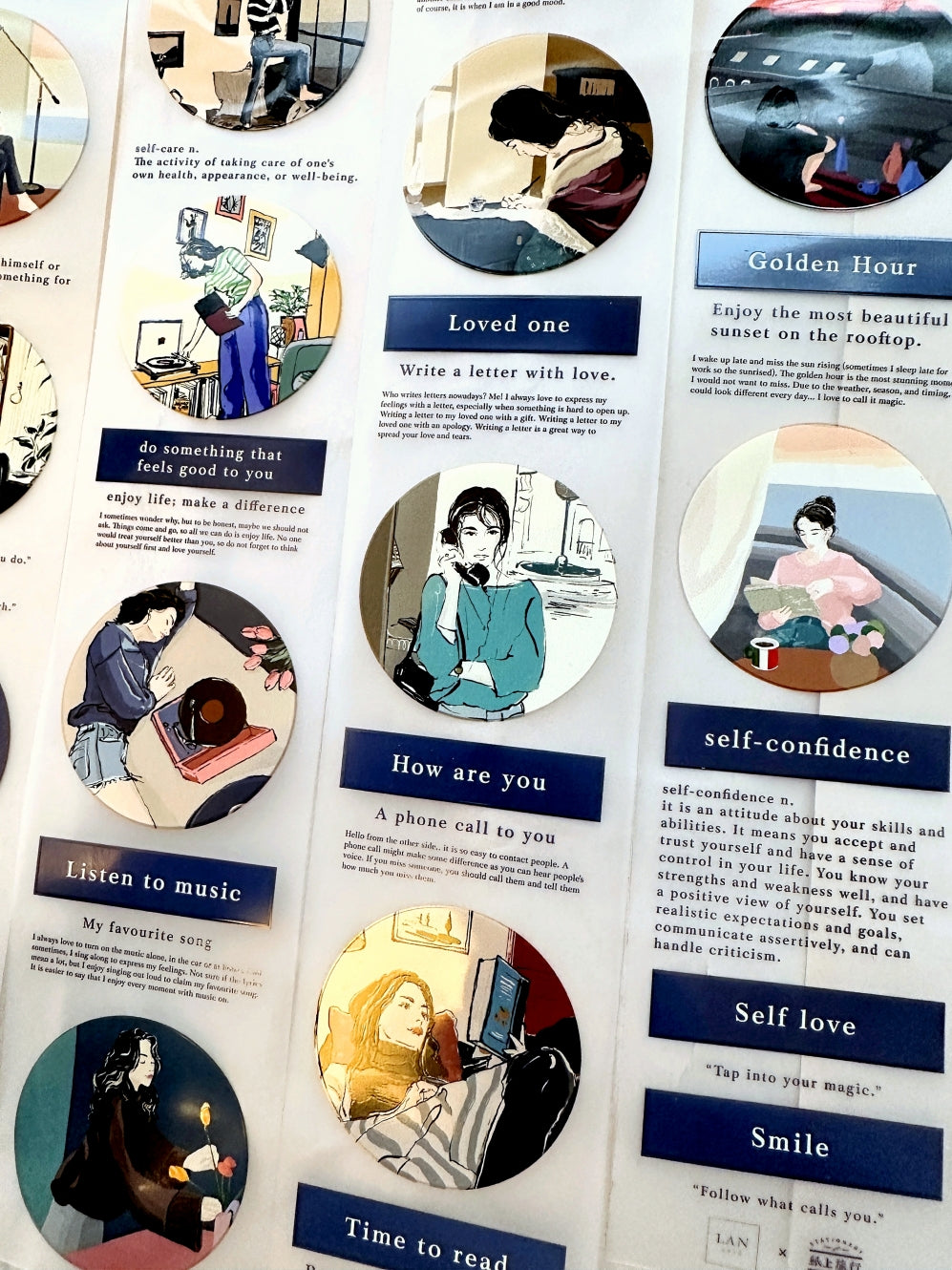 Traveling on Paper X Lan Arte - Me Time PET tape SAMPLES