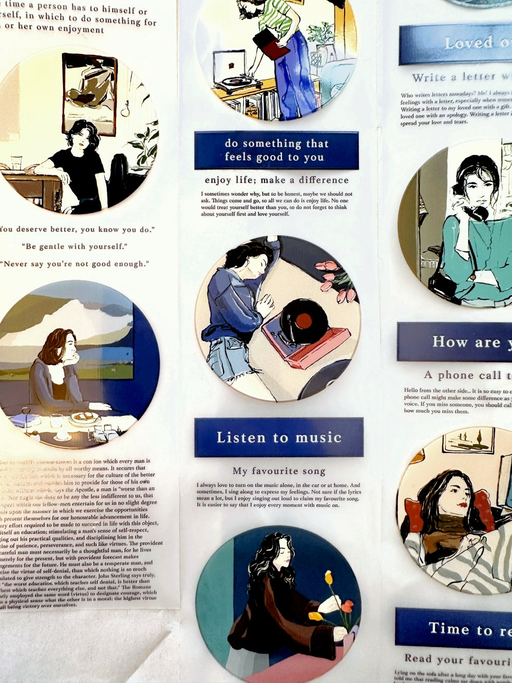 Traveling on Paper X Lan Arte - Me Time PET tape SAMPLES