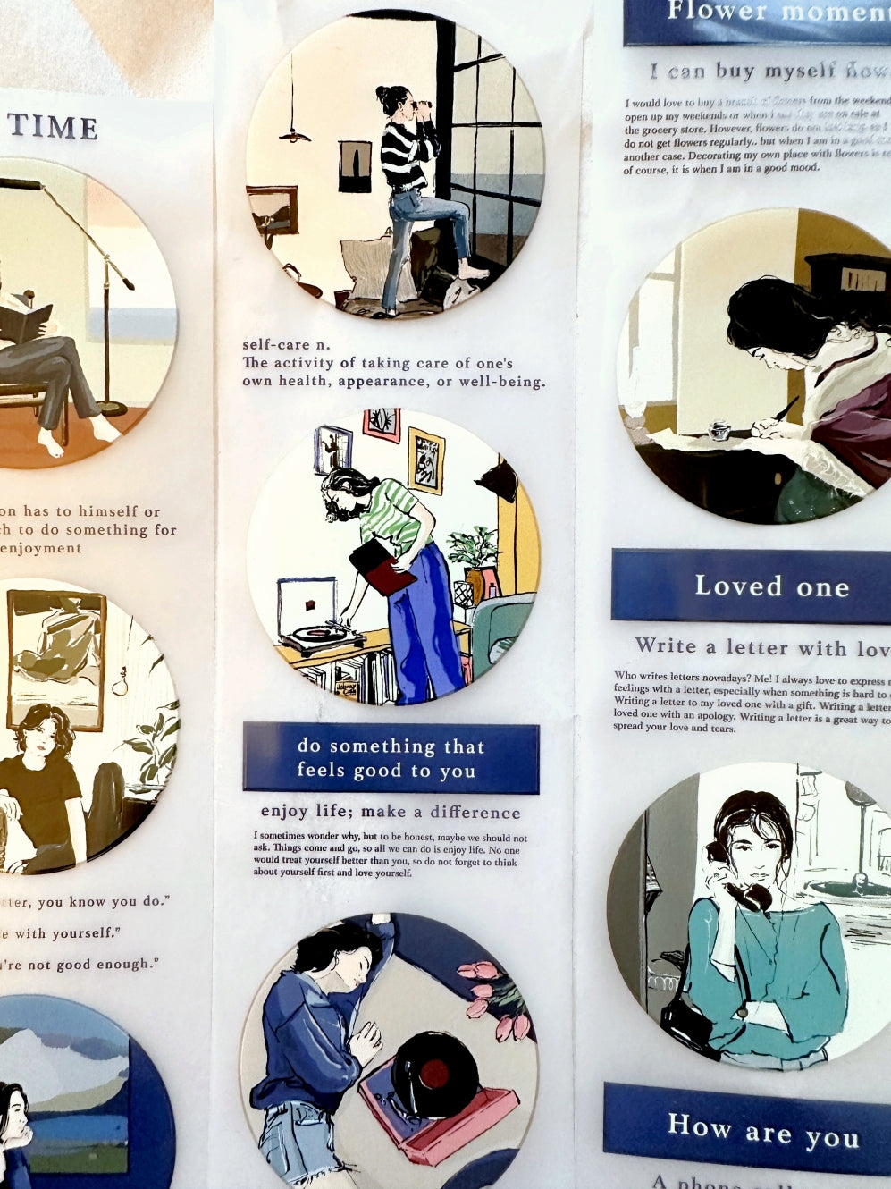 Traveling on Paper X Lan Arte - Me Time PET tape SAMPLES