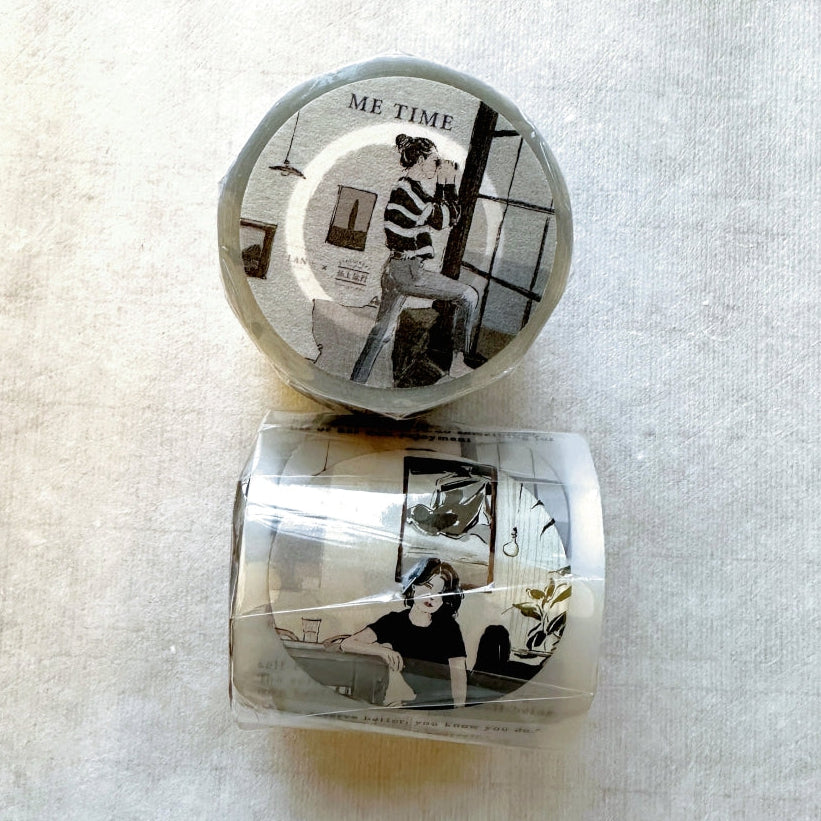 Traveling on Paper X Lan Arte - Me Time PET tape SAMPLES