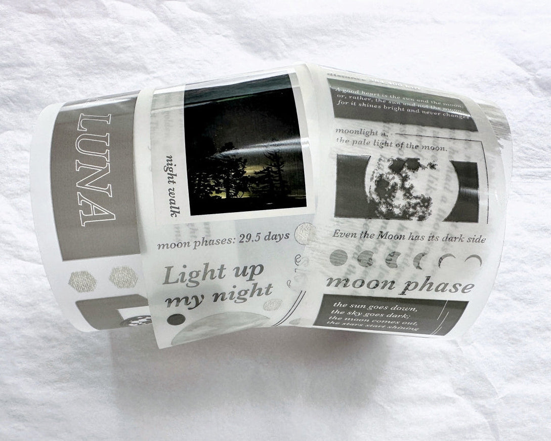 Traveling on Paper - Moonlight PET tape SAMPLES