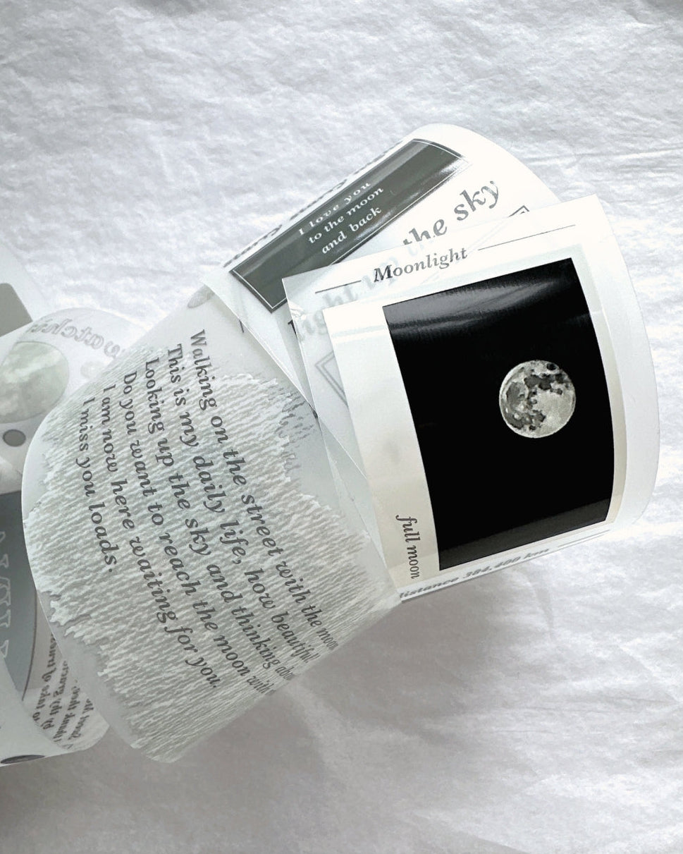 Traveling on Paper - Moonlight PET tape SAMPLES