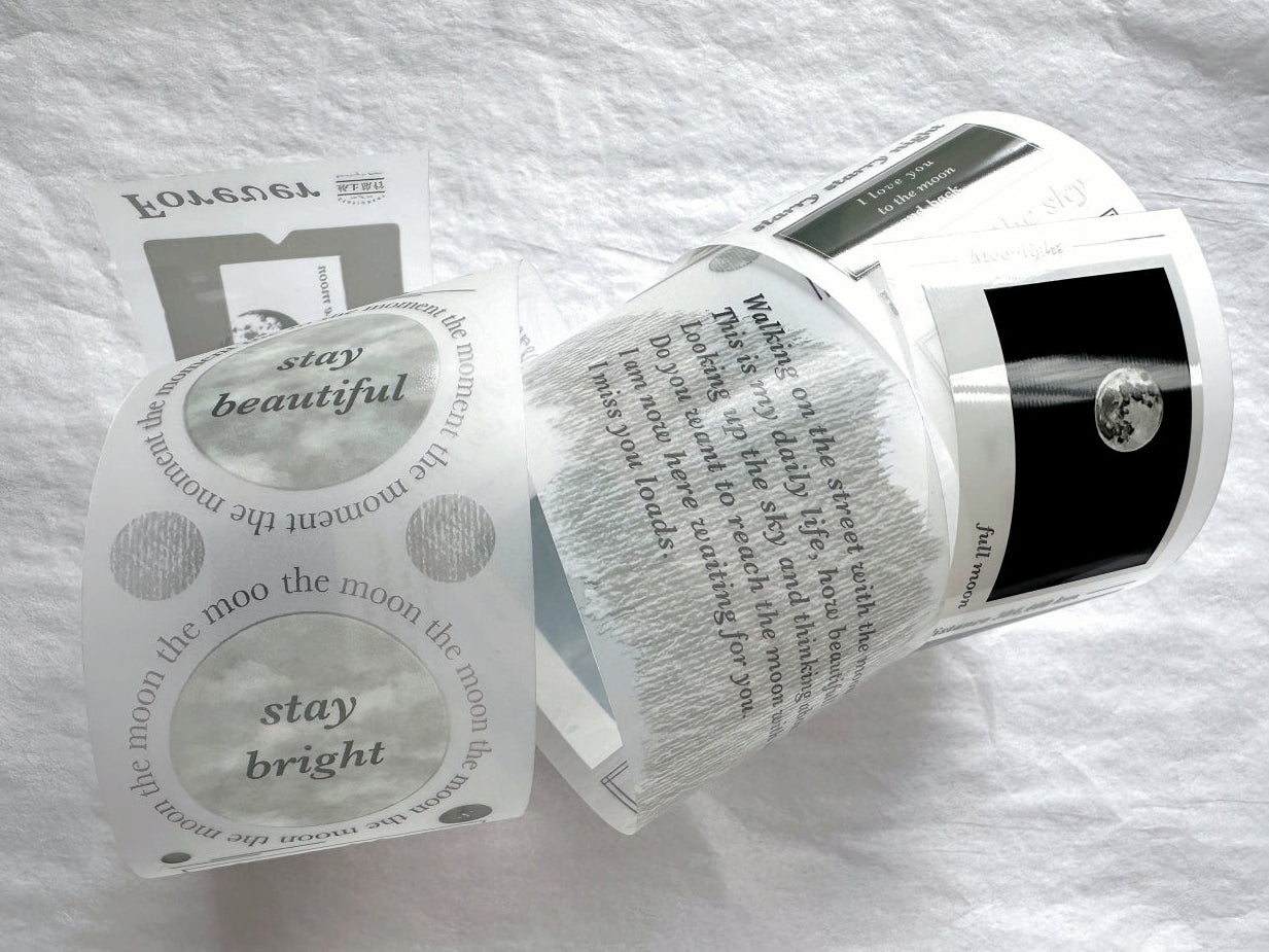 Traveling on Paper - Moonlight PET tape SAMPLES