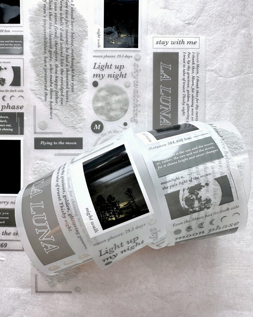 Traveling on Paper - Moonlight PET tape SAMPLES