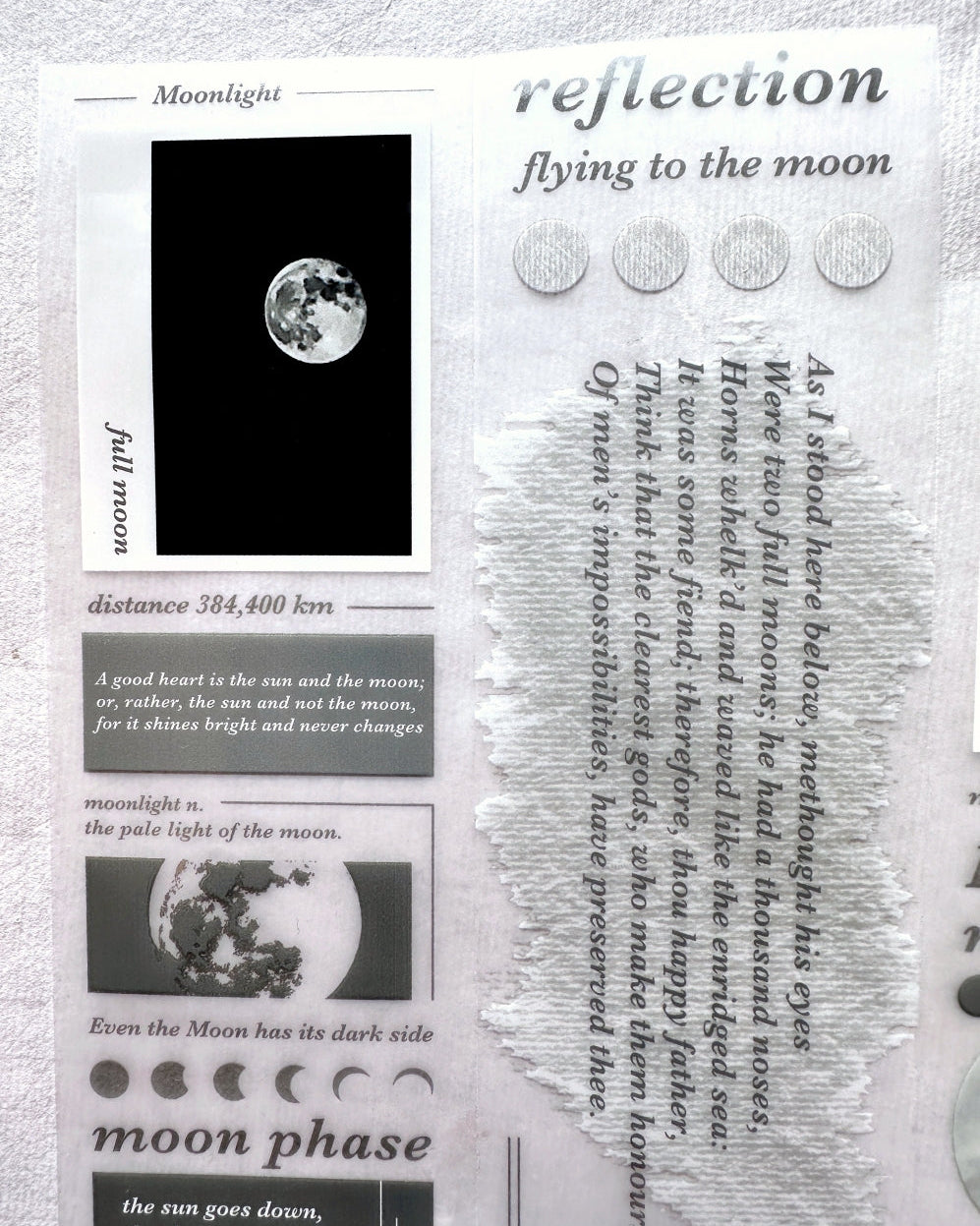 Traveling on Paper - Moonlight PET tape SAMPLES