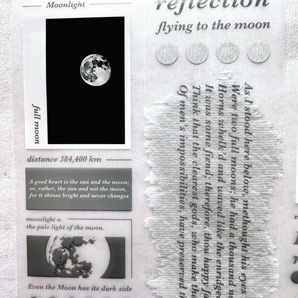 Traveling on Paper - Moonlight PET tape SAMPLES