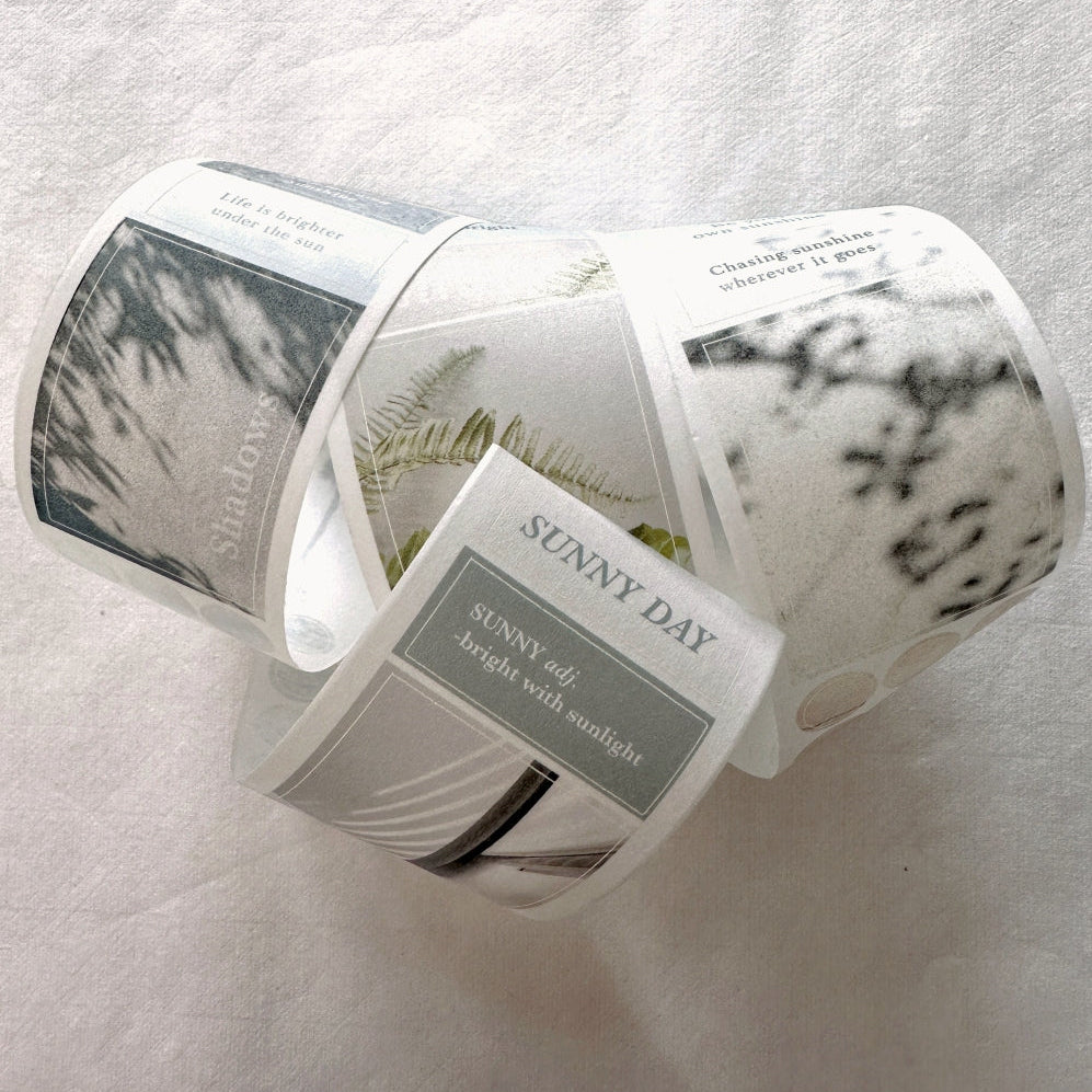 Traveling on Paper - Sunny Days kiss-cut washi tape SAMPLES