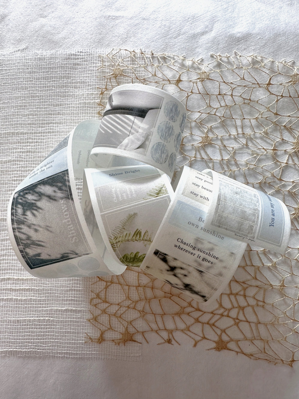 Traveling on Paper - Sunny Days kiss-cut washi tape SAMPLES