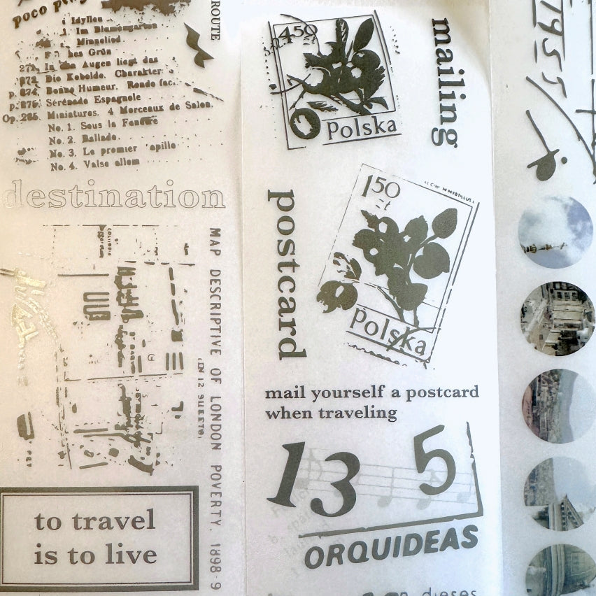 Traveling on Paper - City PET tape SAMPLES