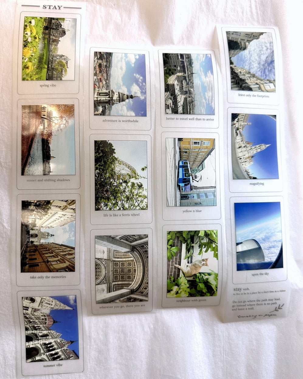 Traveling on Paper - Stay PET tape SAMPLES