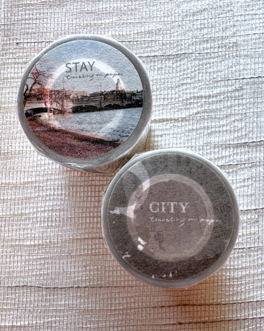 Traveling on Paper - Stay PET tape SAMPLES