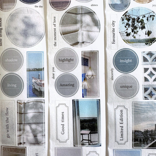 Traveling on Paper - Favourite City kiss-cut washi tape SAMPLES