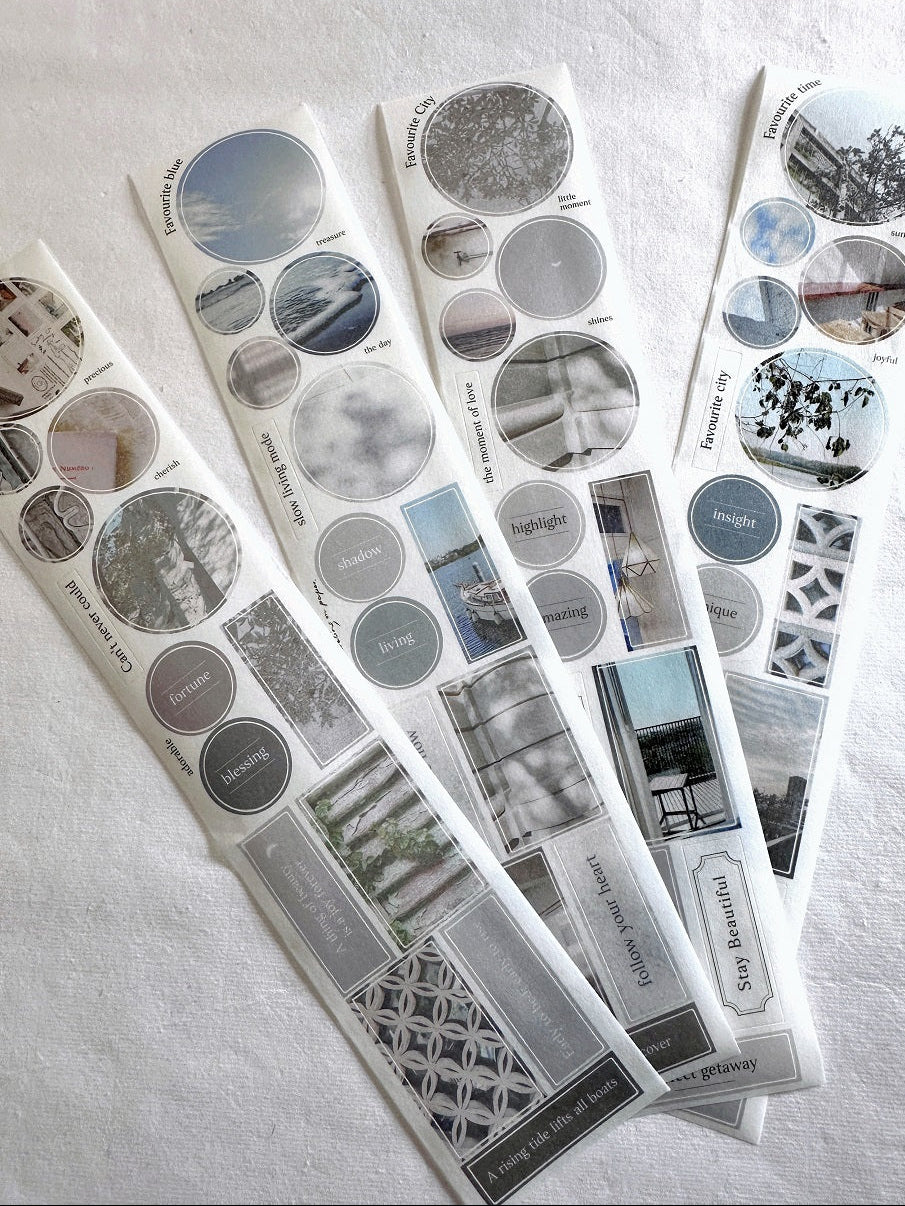 Traveling on Paper - Favourite City kiss-cut washi tape SAMPLES