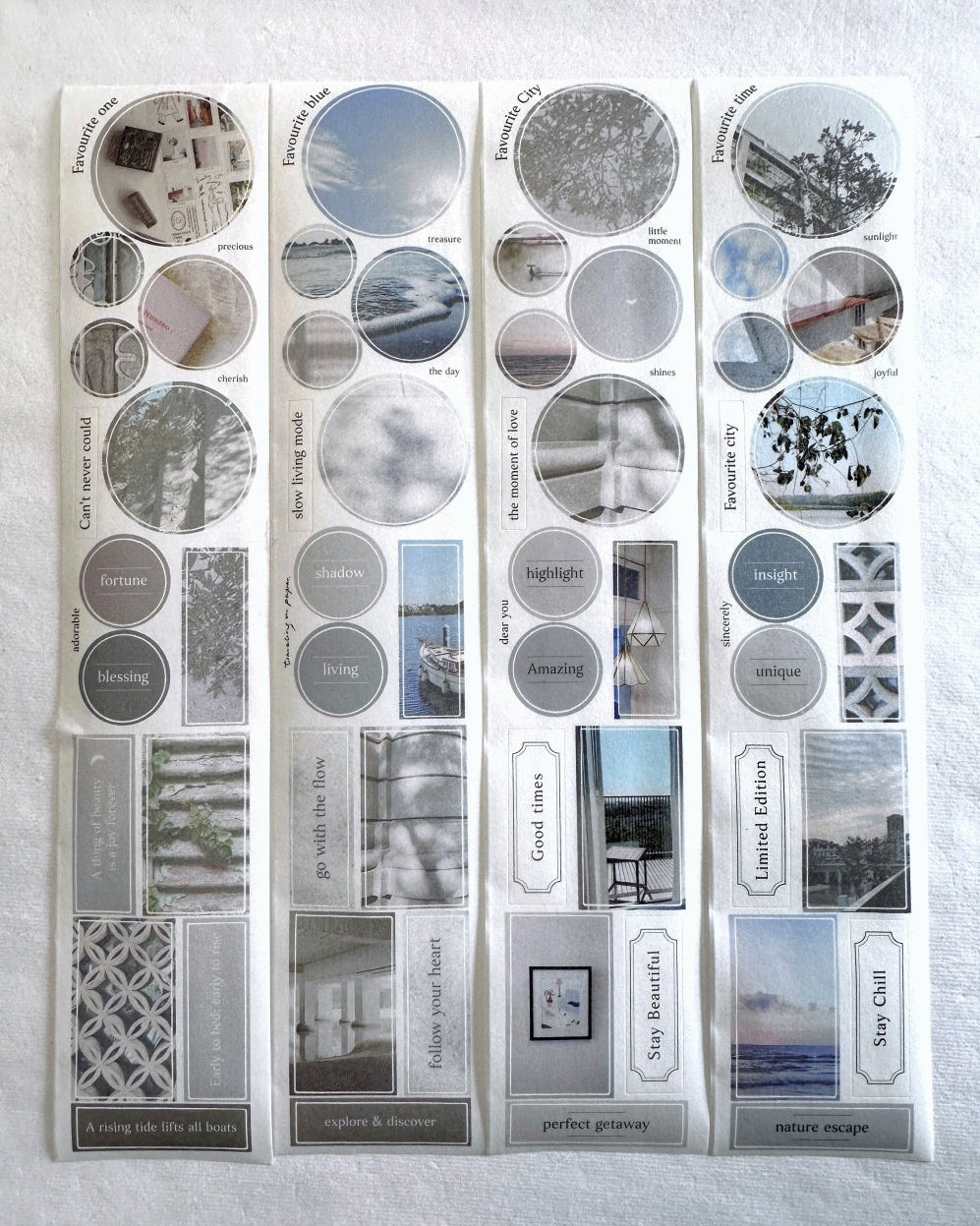 Traveling on Paper - Favourite City kiss-cut washi tape SAMPLES