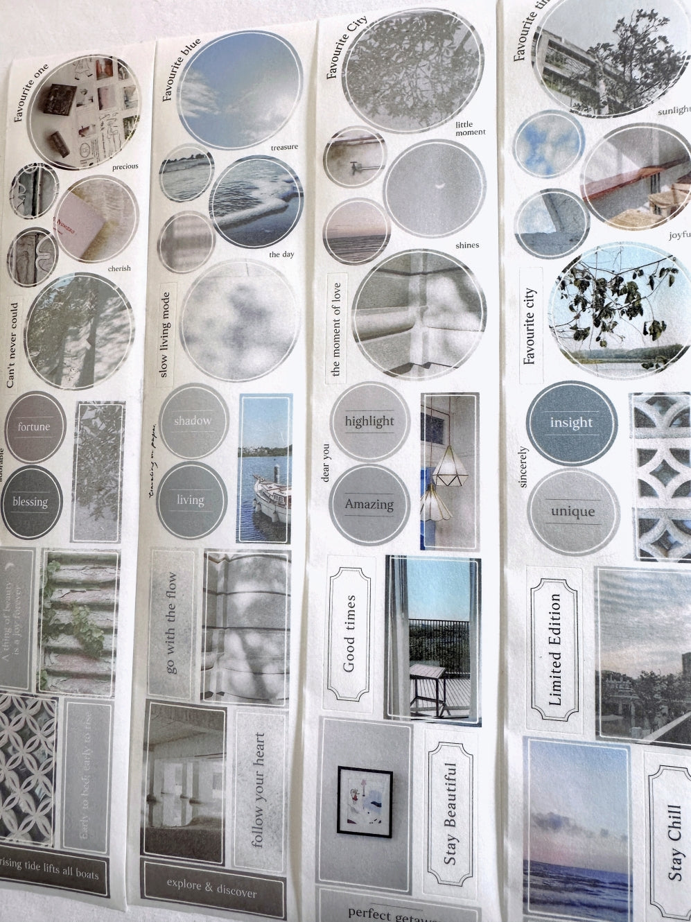 Traveling on Paper - Favourite City kiss-cut washi tape SAMPLES
