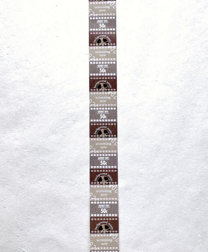 Traveling on Paper - About Film label sticker roll SAMPLES