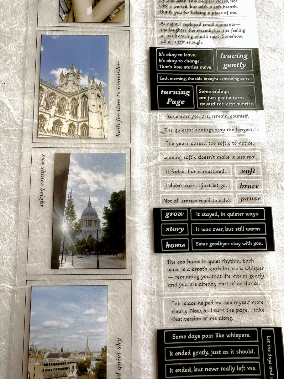 TOP Studio - Journey Vol. 3 Soft Ending kiss-cut PET tape SAMPLES