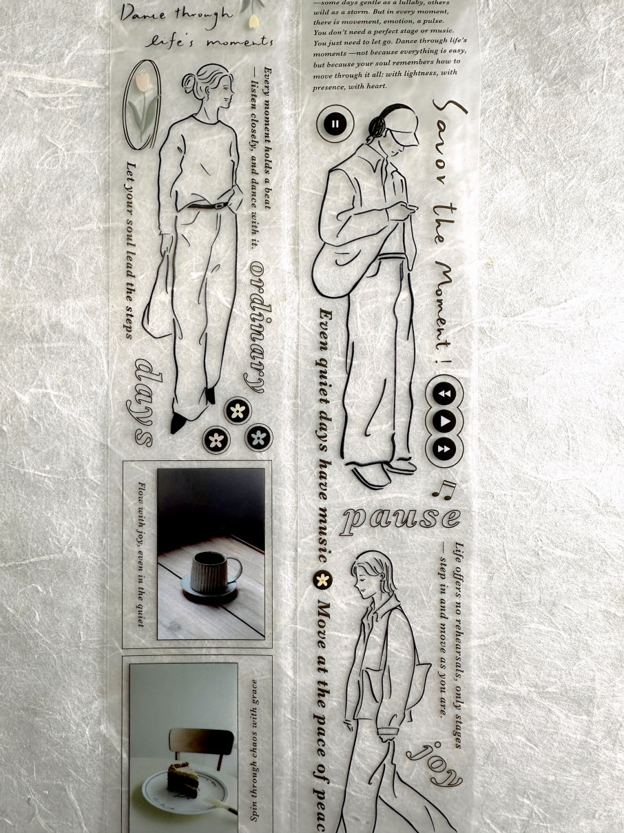 TOP Studio x Shuti - Dance Through Life's Moments PET tape SAMPLES