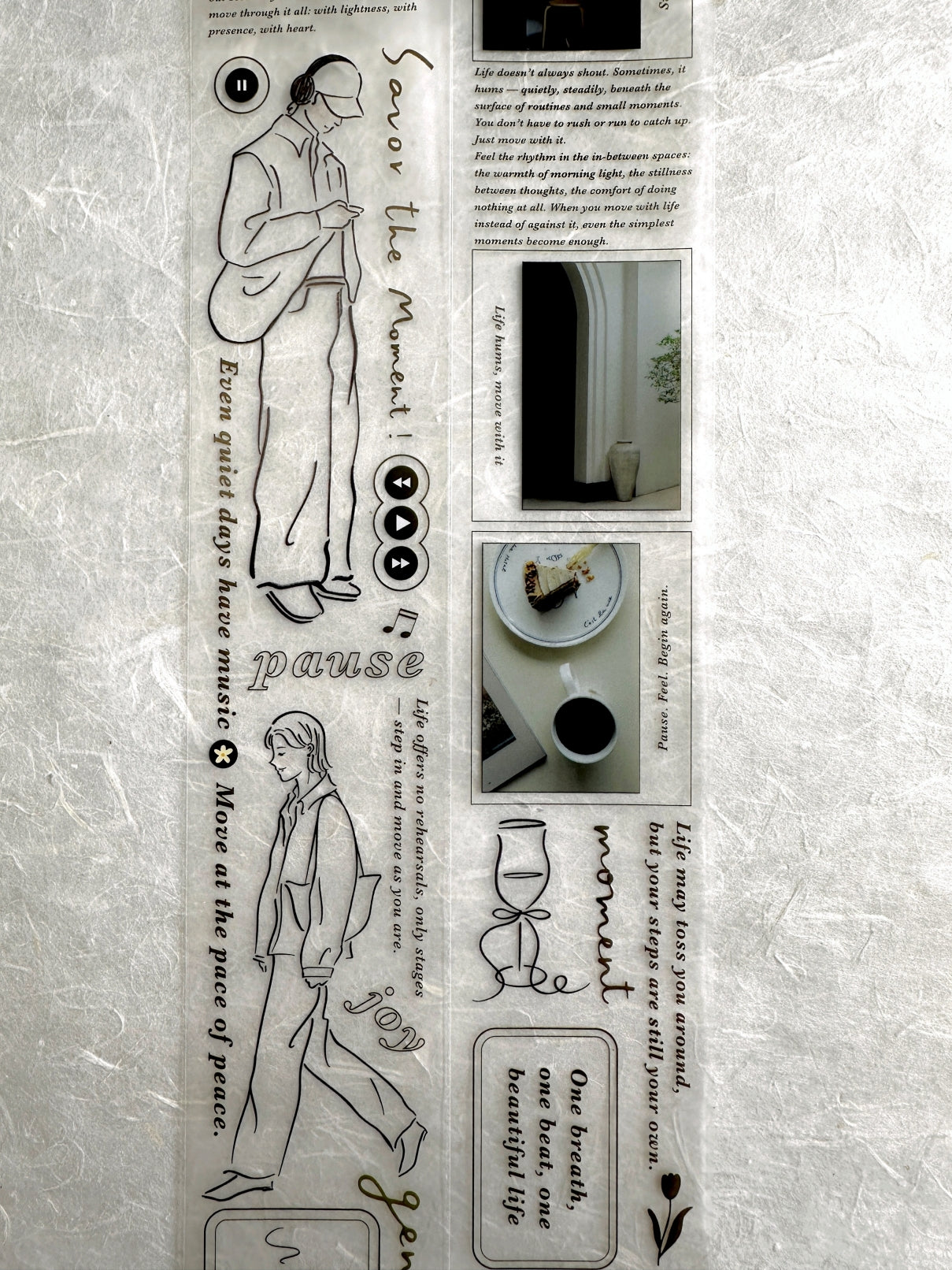 TOP Studio x Shuti - Dance Through Life's Moments PET tape SAMPLES