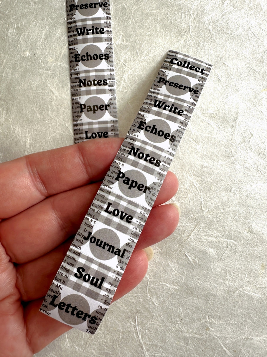 TOP Studio - Echoes of Paper label sticker roll SAMPLES