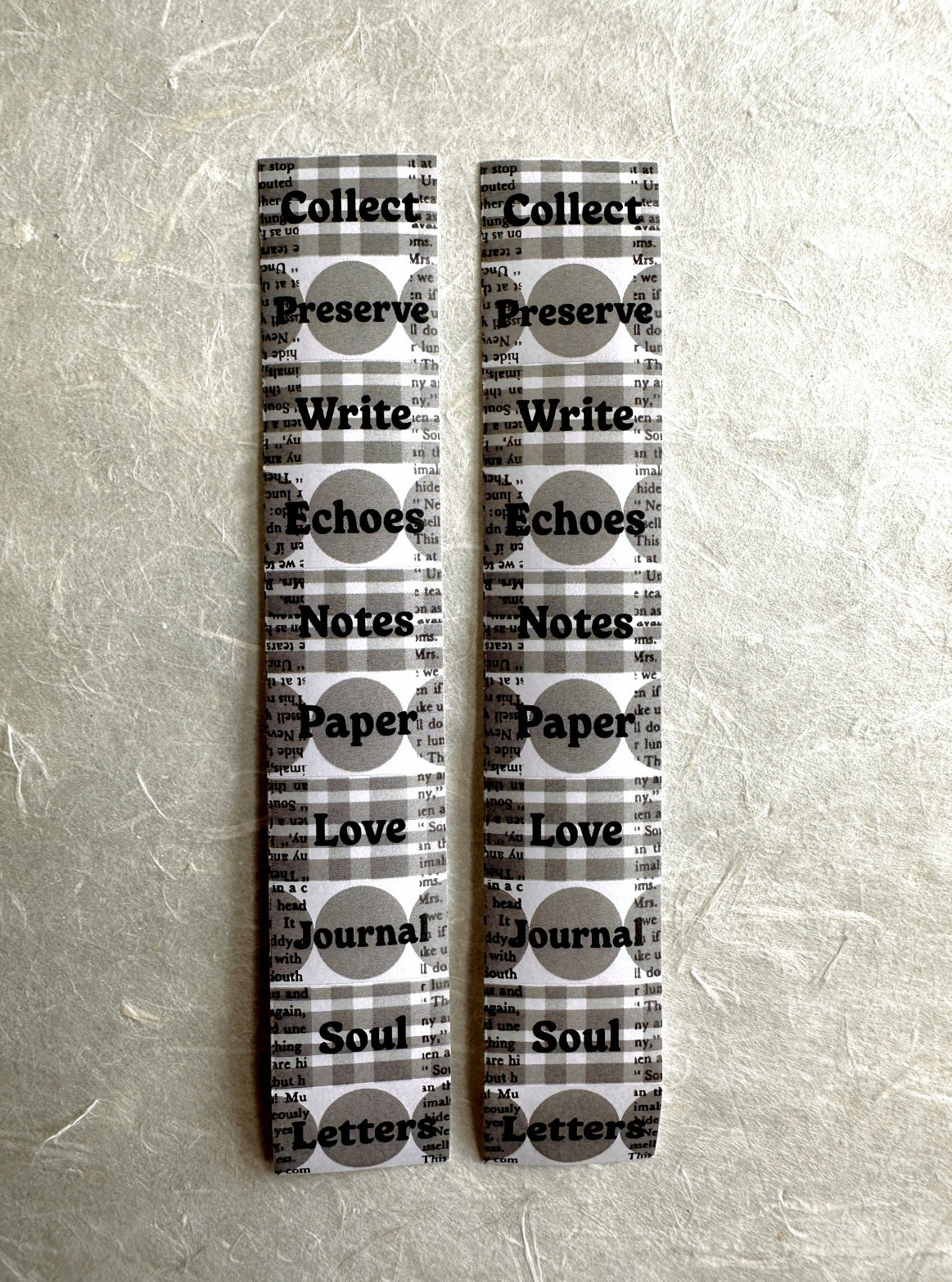 TOP Studio - Echoes of Paper label sticker roll SAMPLES