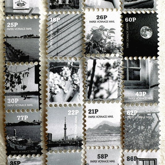 TOP Studio - Postage Moment perforated stamp-frame washi tape SAMPLES