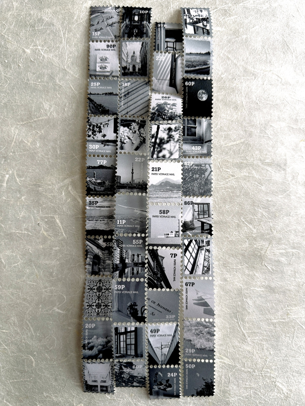 TOP Studio - Postage Moment perforated stamp-frame washi tape SAMPLES