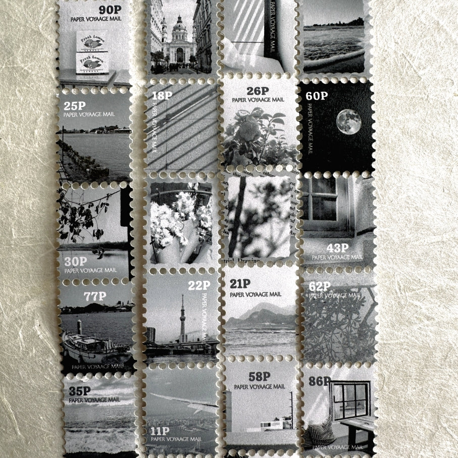 TOP Studio - Postage Moment perforated stamp-frame washi tape SAMPLES